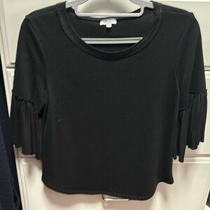Splendid 3/4 black shirt xs